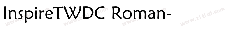 InspireTWDC Roman字体转换